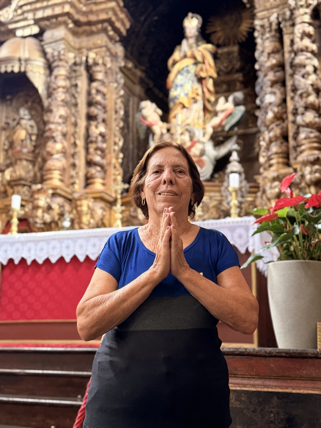 Leila Beatriz Magalhães na Igreja Matriz